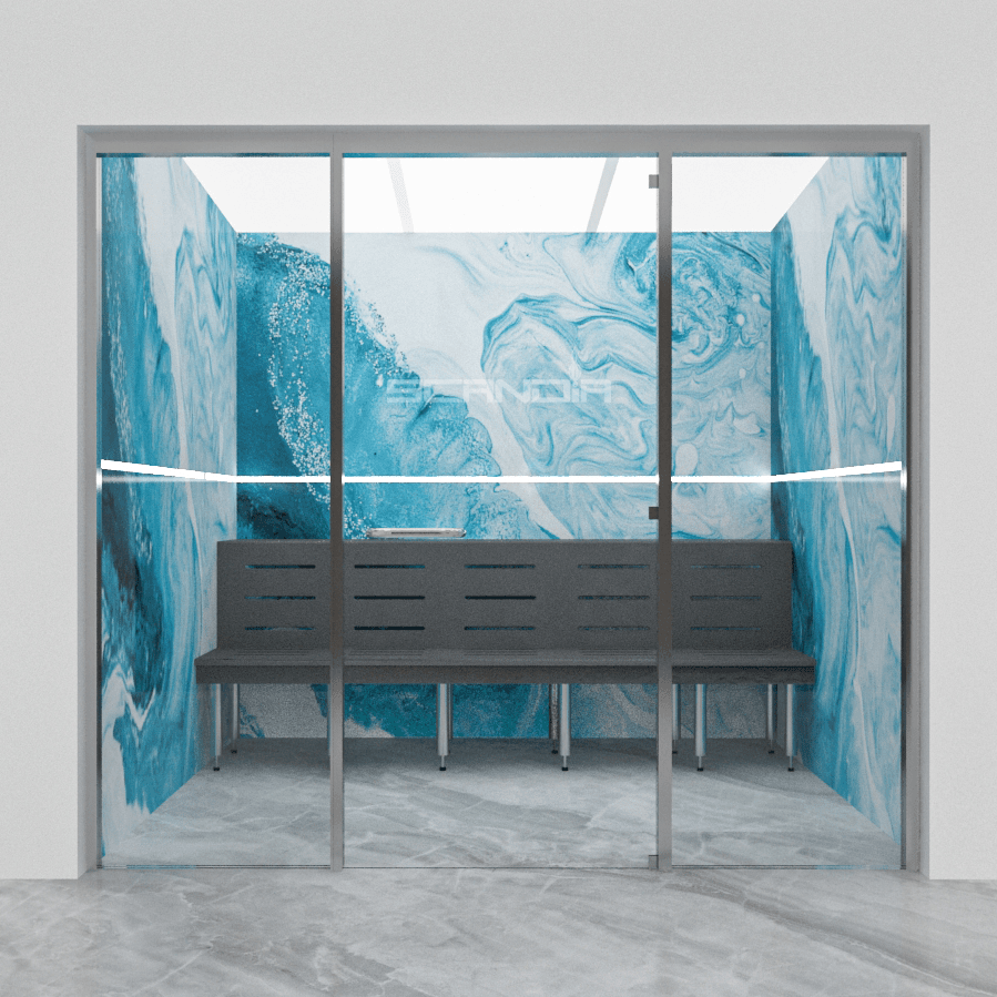 Animation of a Scandia home steam room
