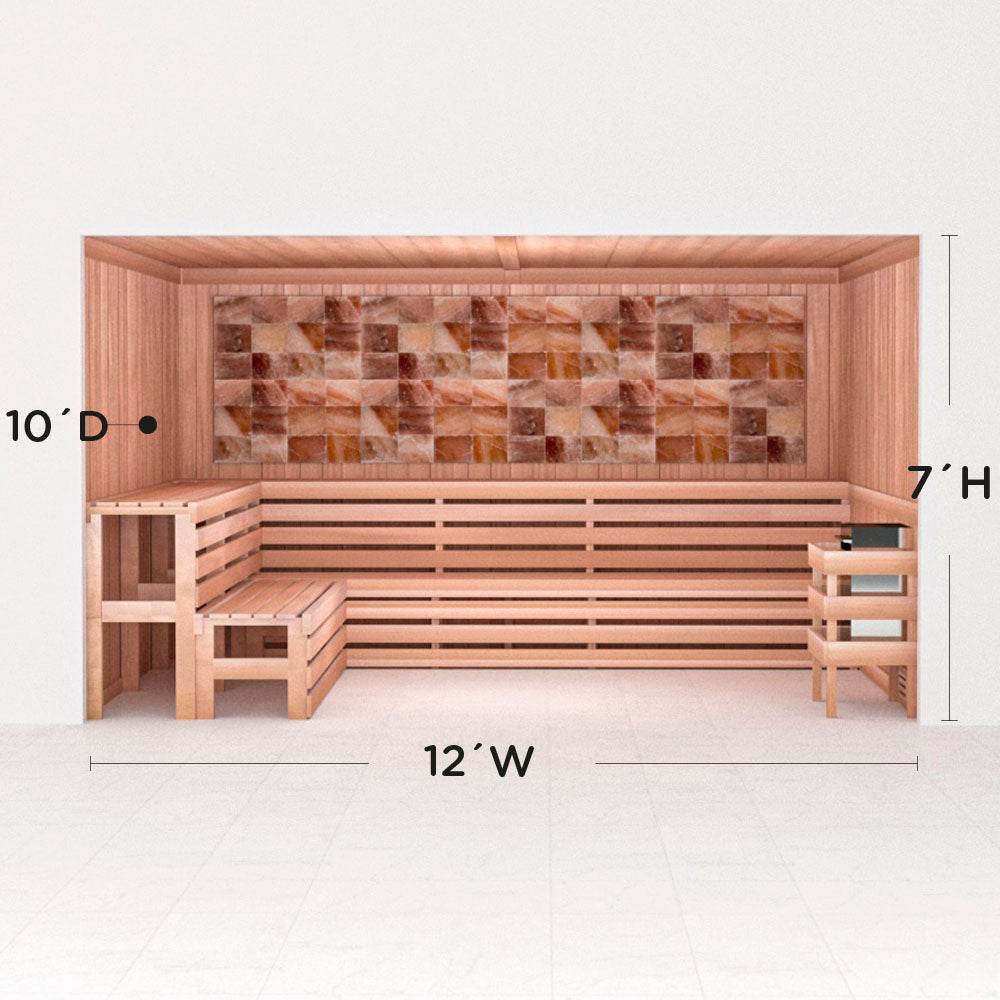 Precut Home Sauna Kit - Himalayan Salt Sauna - No Lighting