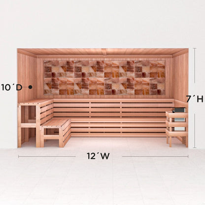 Precut Home Sauna Kit - Himalayan Salt Sauna - No Lighting