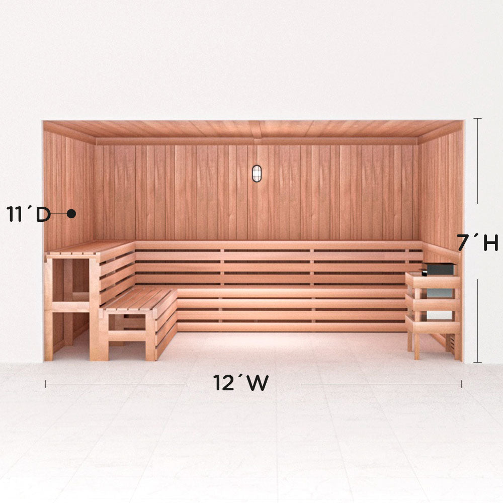 Precut Home Sauna Kit - by Scandia -  2 to 10 Person