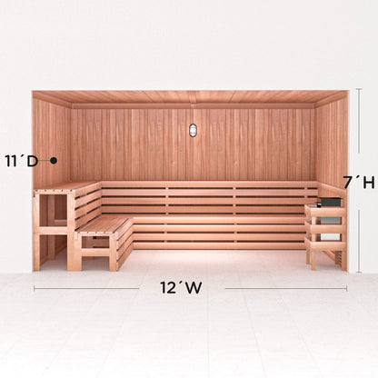 Precut Home Sauna Kit - by Scandia -  2 to 10 Person