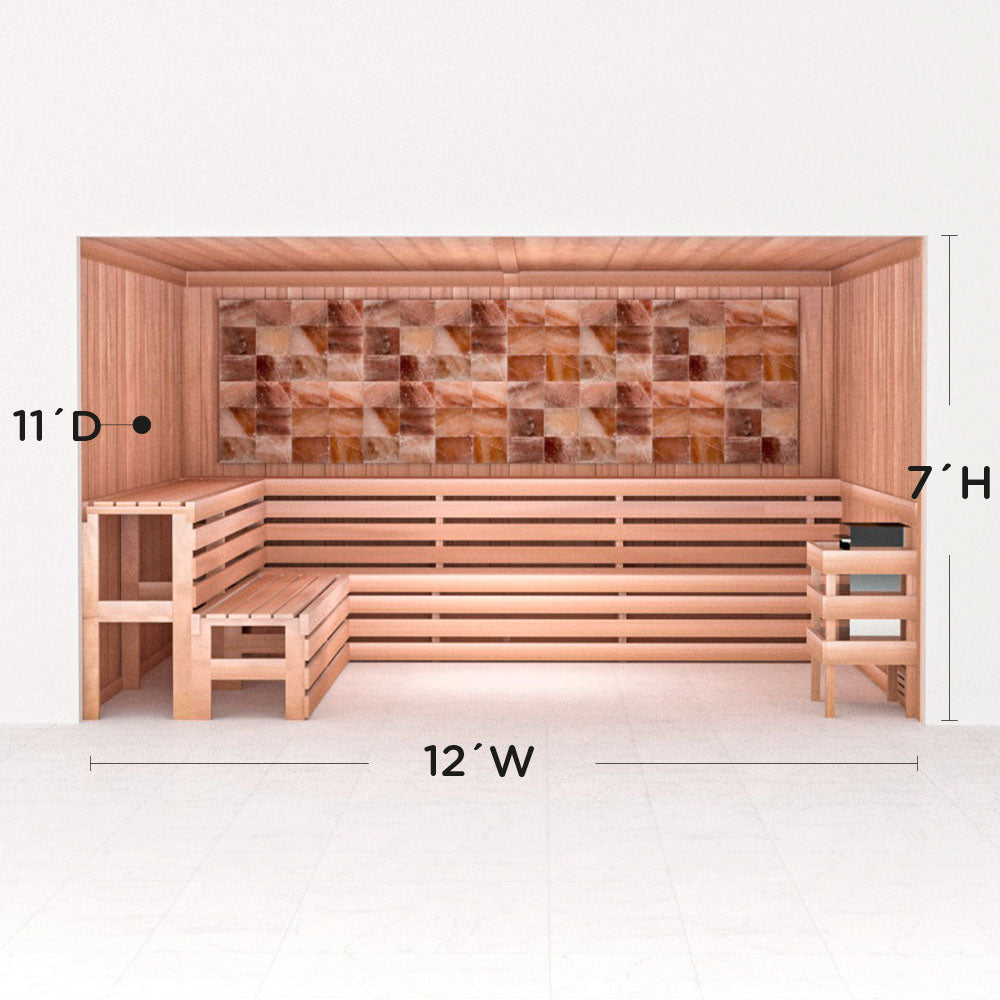 Precut Home Sauna Kit - Himalayan Salt Sauna - No Lighting