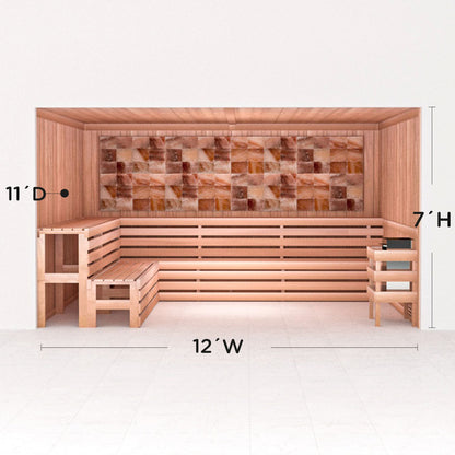 Precut Home Sauna Kit - Himalayan Salt Sauna - No Lighting