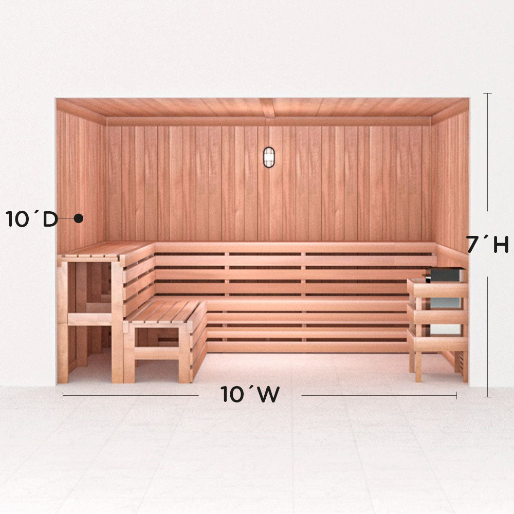 Precut Home Sauna Kit - by Scandia -  2 to 10 Person