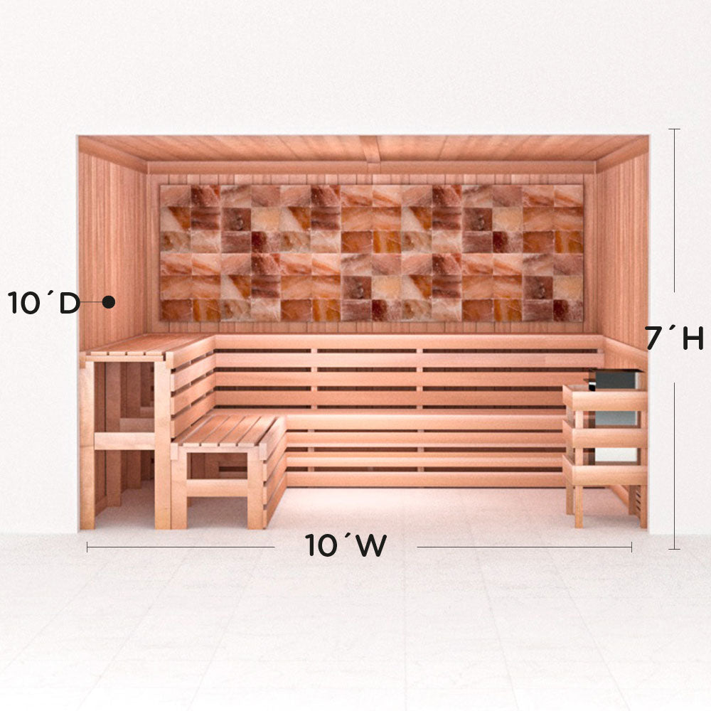 Precut Home Sauna Kit - Himalayan Salt Sauna - No Lighting