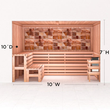 Precut Home Sauna Kit - Himalayan Salt Sauna - No Lighting