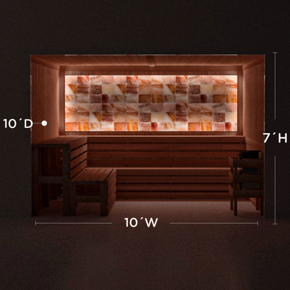 Himalayan Salt Home Sauna Kit Perimeter Lighting