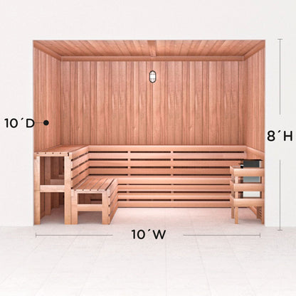 Precut Home Sauna Kit - by Scandia -  2 to 10 Person