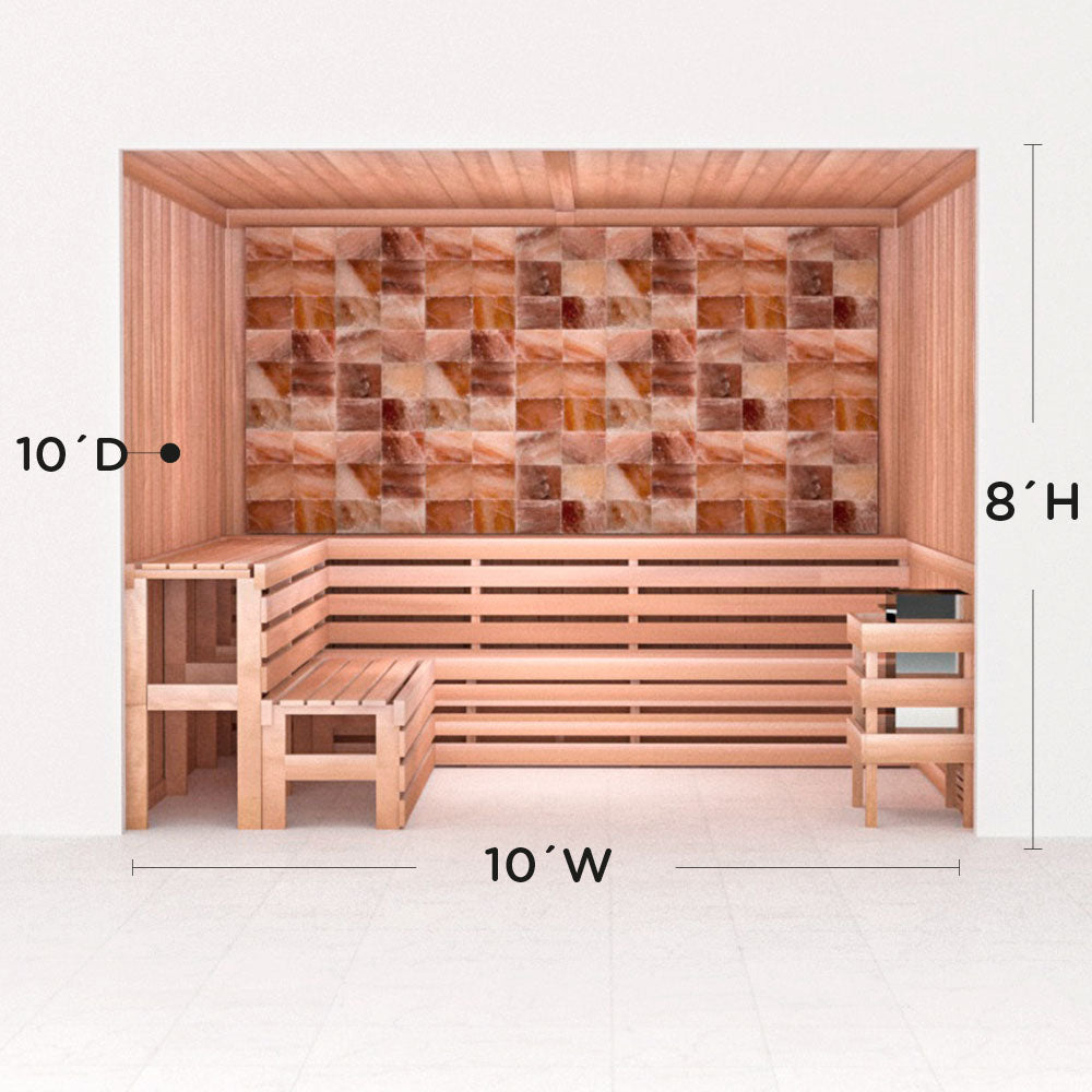 Precut Home Sauna Kit - Himalayan Salt Sauna - No Lighting