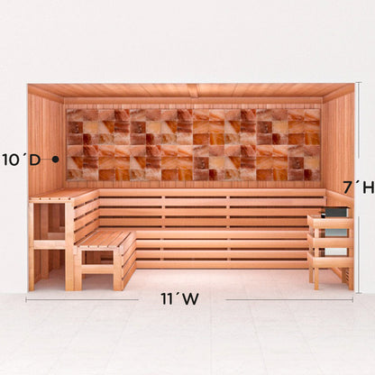 Precut Home Sauna Kit - Himalayan Salt Sauna - No Lighting