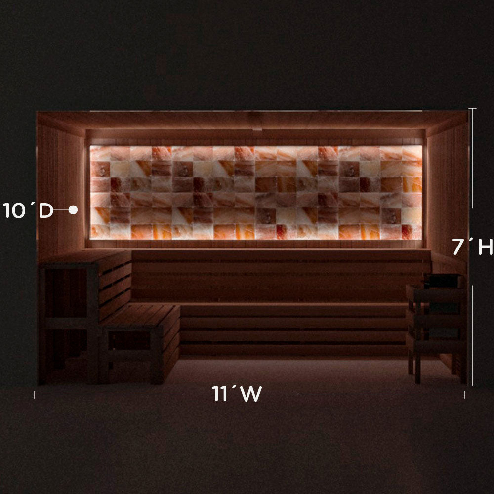 Himalayan Salt Home Sauna Kit Perimeter Lighting