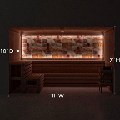 Himalayan Salt Home Sauna Kit Perimeter Lighting