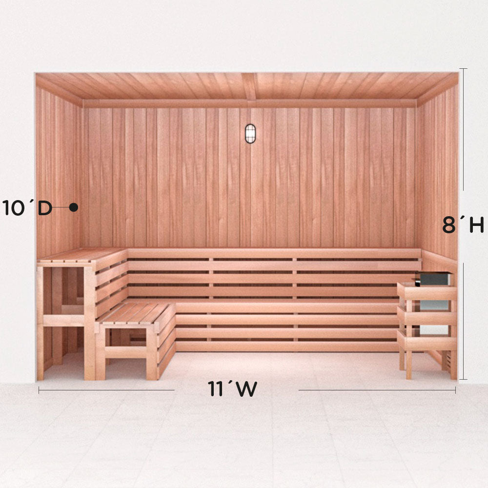 Precut Home Sauna Kit - by Scandia -  2 to 10 Person