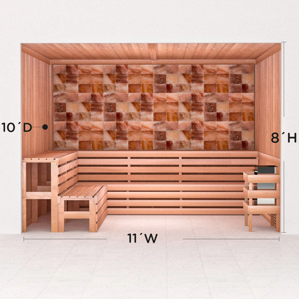 Precut Home Sauna Kit - Himalayan Salt Sauna - No Lighting