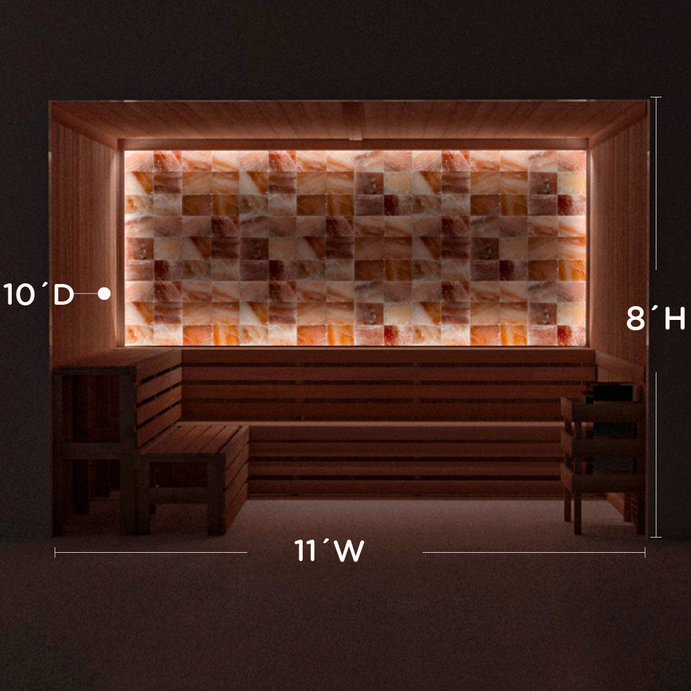 Himalayan Salt Home Sauna Kit Perimeter Lighting