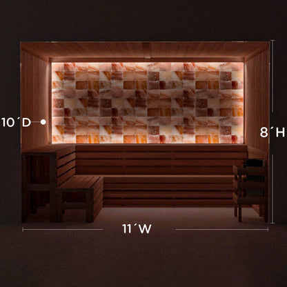 Himalayan Salt Home Sauna Kit Perimeter Lighting