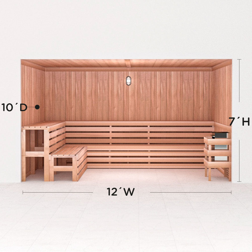 Precut Home Sauna Kit - by Scandia -  2 to 10 Person