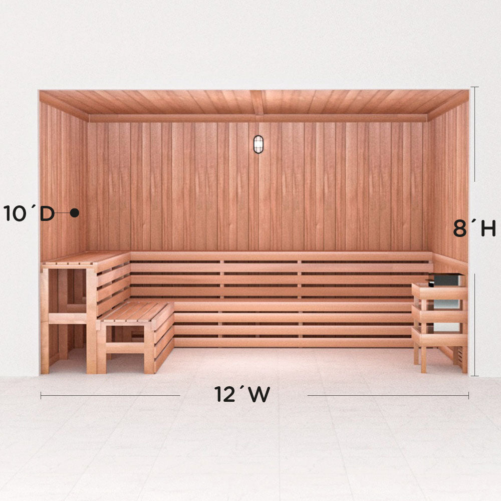 Precut Home Sauna Kit - by Scandia -  2 to 10 Person
