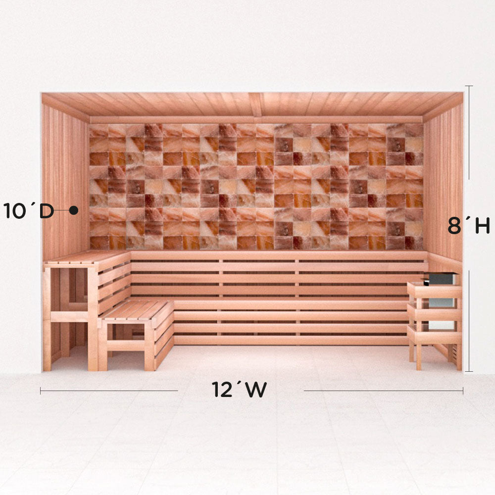 Precut Home Sauna Kit - Himalayan Salt Sauna - No Lighting