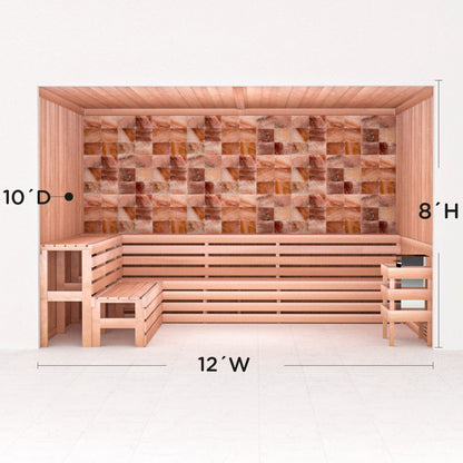 Precut Home Sauna Kit - Himalayan Salt Sauna - No Lighting