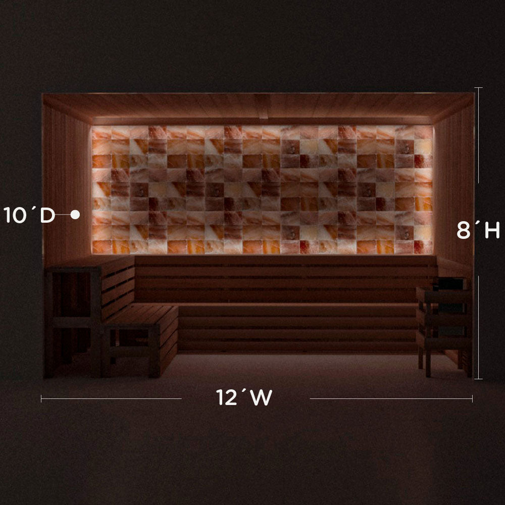 Himalayan Salt Home Sauna Kit Perimeter Lighting
