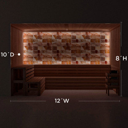 Himalayan Salt Home Sauna Kit Perimeter Lighting