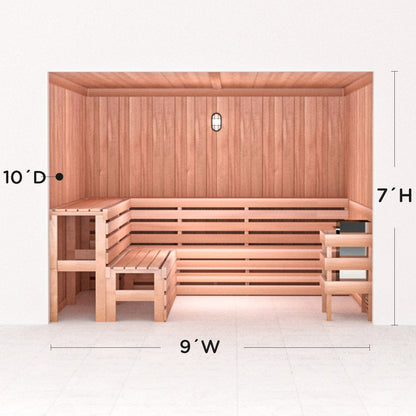Precut Home Sauna Kit - by Scandia -  2 to 10 Person