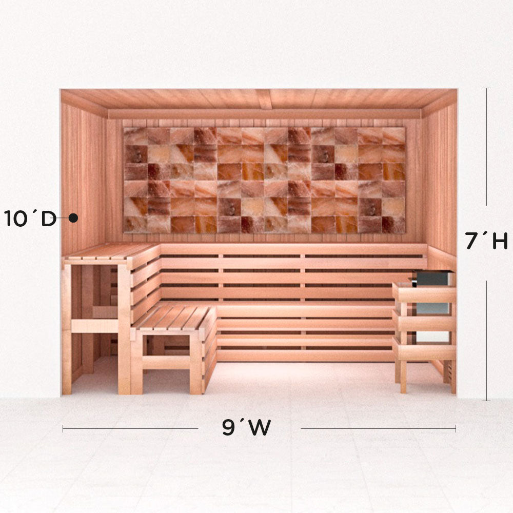 Precut Home Sauna Kit - Himalayan Salt Sauna - No Lighting