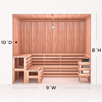 Precut Home Sauna Kit - by Scandia -  2 to 10 Person