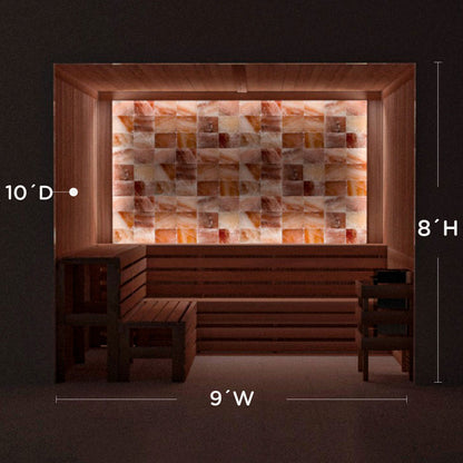 Himalayan Salt Home Sauna Kit Perimeter Lighting