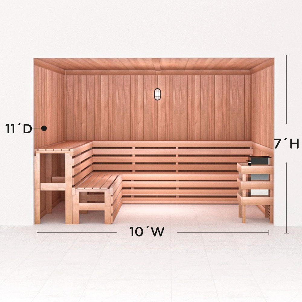 Precut Home Sauna Kit - by Scandia -  2 to 10 Person