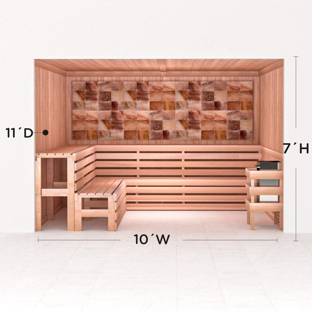 Precut Home Sauna Kit - Himalayan Salt Sauna - No Lighting