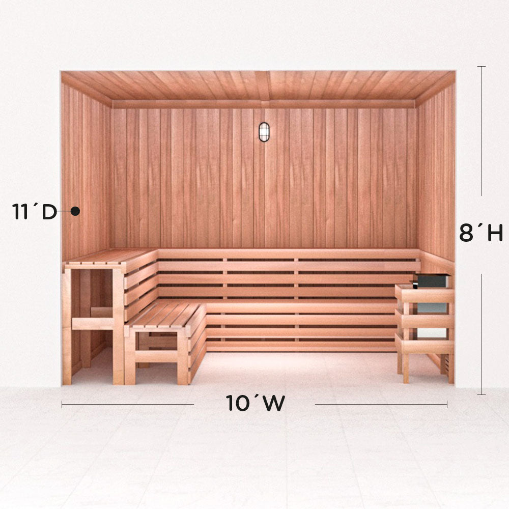 Precut Home Sauna Kit - by Scandia -  2 to 10 Person