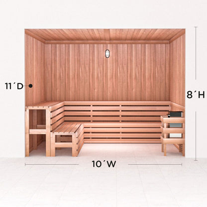 Precut Home Sauna Kit - by Scandia -  2 to 10 Person