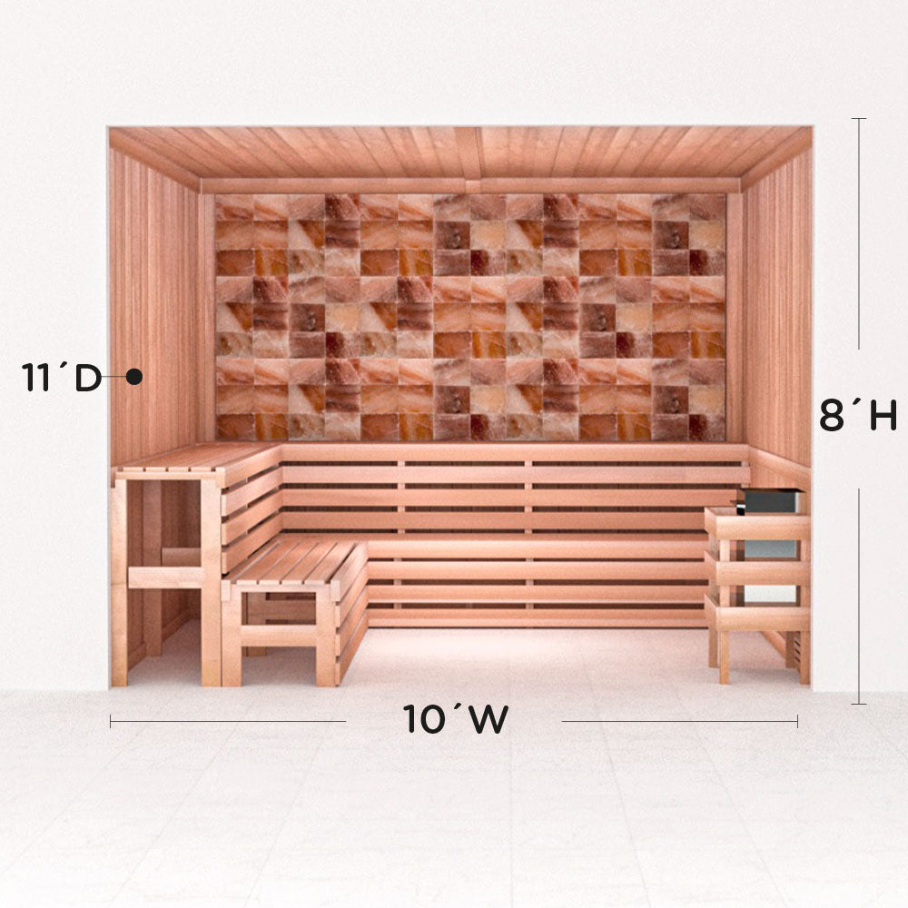Precut Home Sauna Kit - Himalayan Salt Sauna - No Lighting