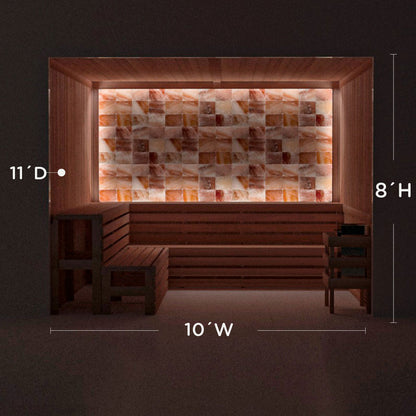 Himalayan Salt Home Sauna Kit Perimeter Lighting