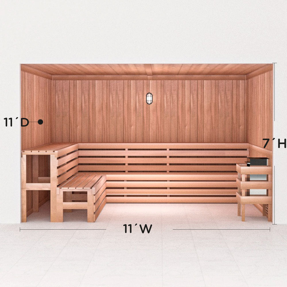 Precut Home Sauna Kit - by Scandia -  2 to 10 Person
