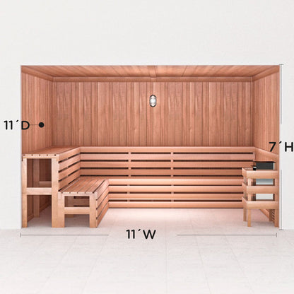 Precut Home Sauna Kit - by Scandia -  2 to 10 Person