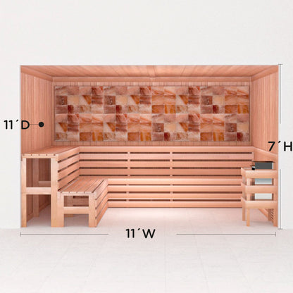 Precut Home Sauna Kit - Himalayan Salt Sauna - No Lighting