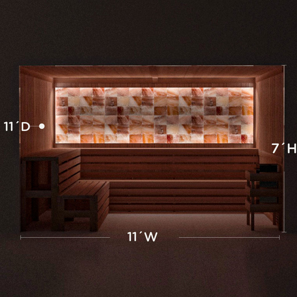 Himalayan Salt Home Sauna Kit Perimeter Lighting