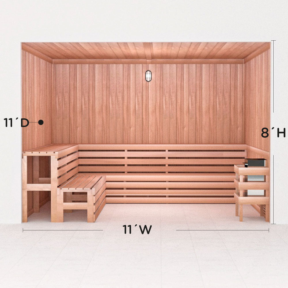 Precut Home Sauna Kit - by Scandia -  2 to 10 Person