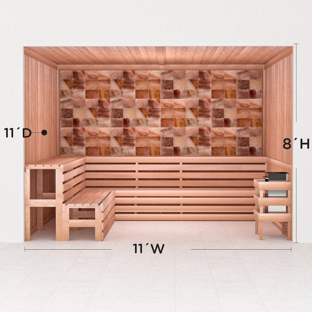 Precut Home Sauna Kit - Himalayan Salt Sauna - No Lighting