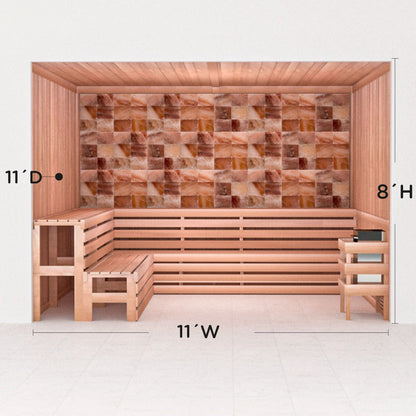 Precut Home Sauna Kit - Himalayan Salt Sauna - No Lighting