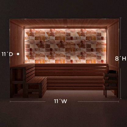 Himalayan Salt Home Sauna Kit Perimeter Lighting