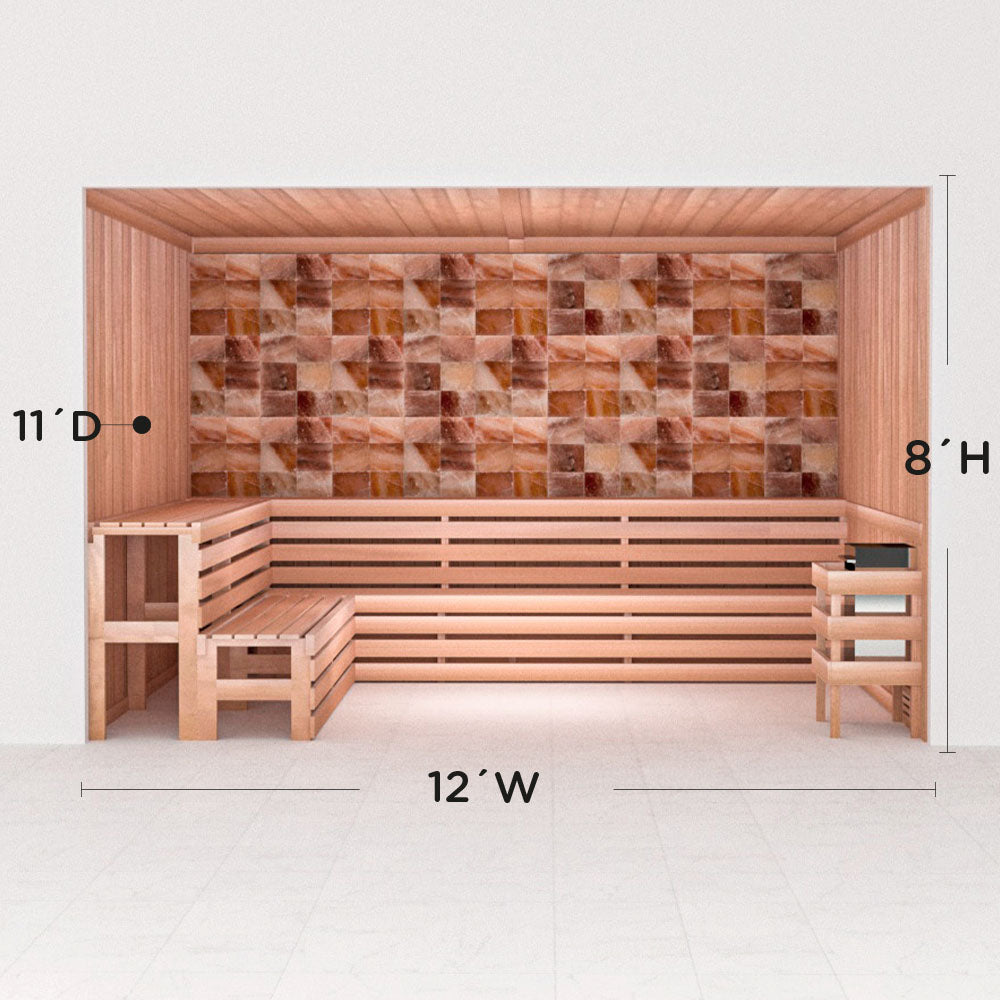 Precut Home Sauna Kit - Himalayan Salt Sauna - No Lighting