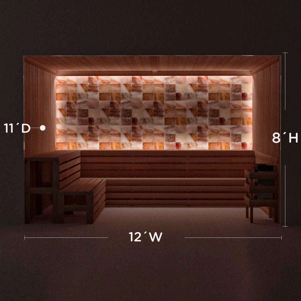 Himalayan Salt Home Sauna Kit Perimeter Lighting