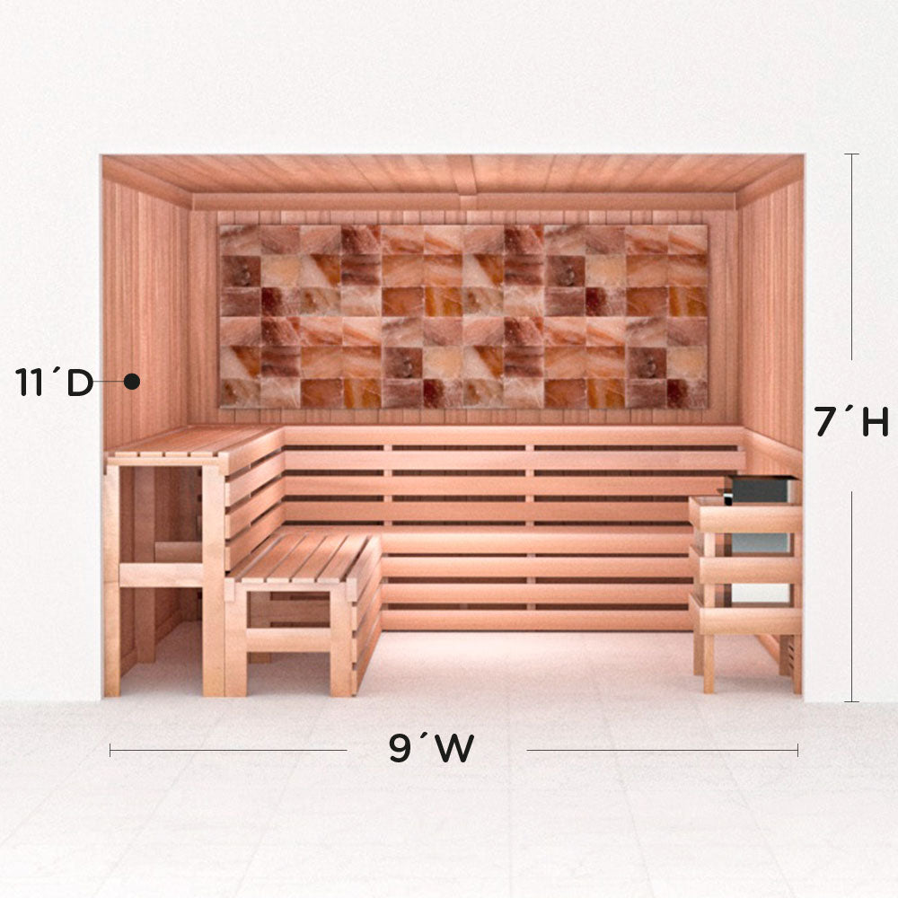 Precut Home Sauna Kit - Himalayan Salt Sauna - No Lighting