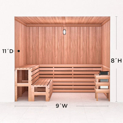 Precut Home Sauna Kit - by Scandia -  2 to 10 Person