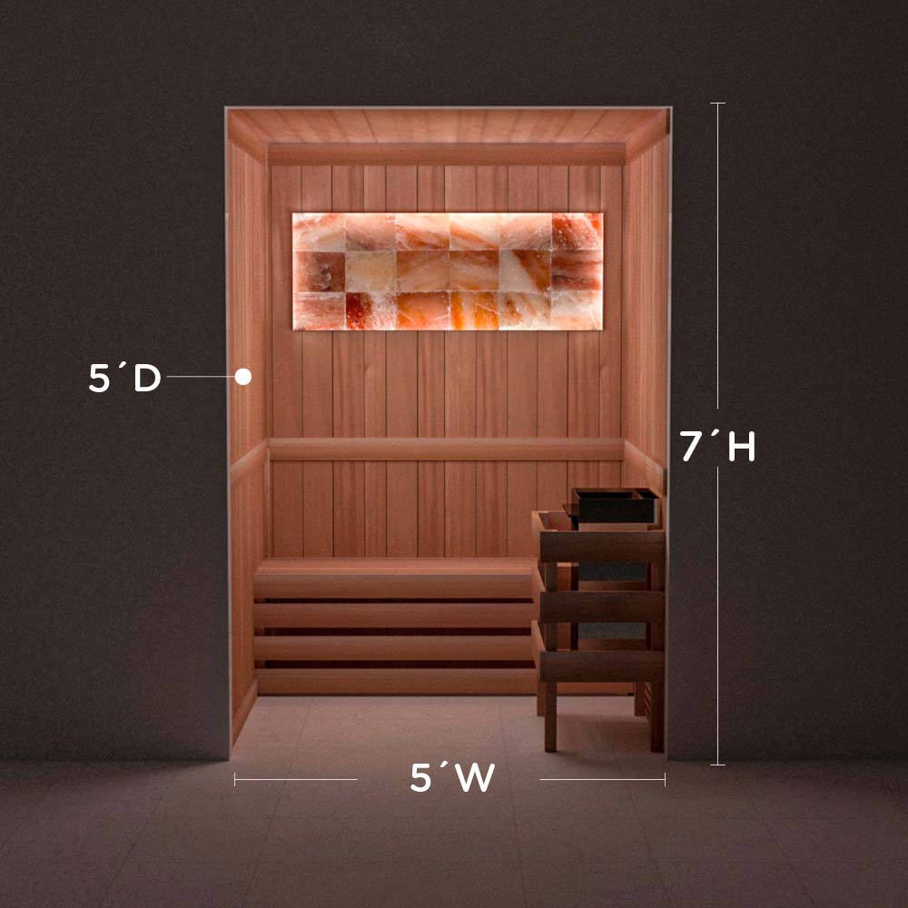 Himalayan Salt Home Sauna Kit Perimeter Lighting
