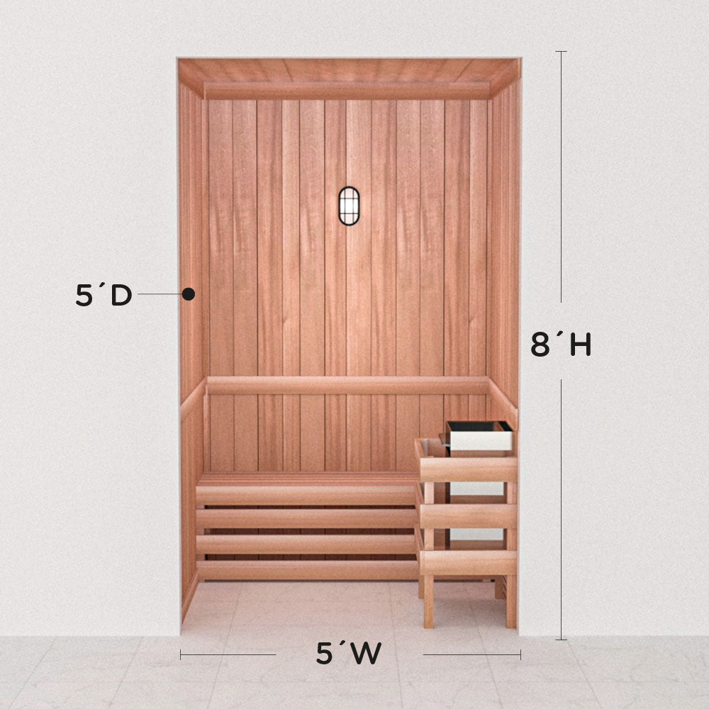 Precut Home Sauna Kit - by Scandia -  2 to 10 Person